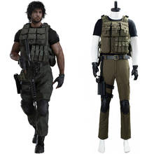 Game RESIDENT Carlos Oliveira Cosplay Costume Men Military equipment Uniform Outfit Halloween Carnival Costume 2024 - buy cheap