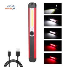 Portable LED COB Spotlight Working Light USB Rechargeable Camping Work Inspection Light Lamp Hand Torch with Power Magnetic 2024 - buy cheap