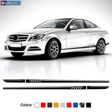 Adesivo lateral para porta de carro edição 1 507 estilo., decalque para mercedes benz c class w204 c63 coupe s204 amg. 2024 - compre barato