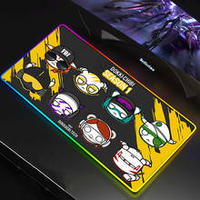 Cute Rainbow Six Siege RGB Mouse Pads XXL Mousepad Large Mause Pad Keyboard Desk Carpet Game Rubber No-slip LED Mouse Mat Gamer 2024 - buy cheap