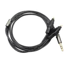 Cabo o de substituição para fones de ouvido, 2m resistente para sennheiser hdnotebook hd650 hd600 hd580 hd25 2024 - compre barato