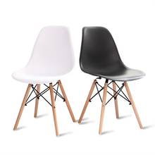 Silla de comedor moderna y minimalista para el hogar, sillón nórdico de escritorio creativo, de plástico, simple 2024 - compra barato