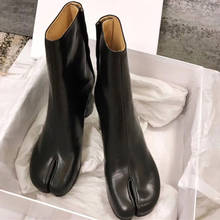 High Heel Women's Ankle Boots Soft Leather Female  Chunky Boots 13#20/10d50 2024 - buy cheap