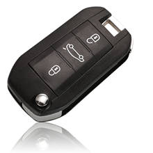 Kutery-3 botones de repuesto para llave de coche, funda para mando a distancia, Fob, para Peugeot 208, 308, 508, 3008, 5008 2024 - compra barato