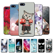 For Huawei Y5 2018 Case Cover Huawei Y5 2018 Soft TPU Silicone Cover Case For Huawei Y5 Y 5 2018 Cat Back Cover Protective Case 2024 - buy cheap