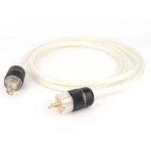 Cable de alimentación OCC Chapado en plata, alta gama, 8AG, 16 hebras, Schuko, Cable de alimentación de CA, acústica de alta fidelidad 2024 - compra barato