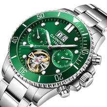 Original CARNIVAL brand Mechanical Watch Men Tourbillon Automatic Watches Men self wind Sapphire Calendar Waterproof Sport Watch 2024 - buy cheap