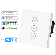 EU/UK WiFi Smart Wall Touch Light Dimmer Switch Smart Life/Tuya APP Remote Control Works With Alexa And Google Home 2024 - buy cheap