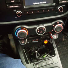 Controle de calor ar Condicionado botão Do Interruptor para o KIA RIO K2 KXCROSS 2017-19 AC Knob Car 2 PÇS/LOTE para KIA car styling 2024 - compre barato
