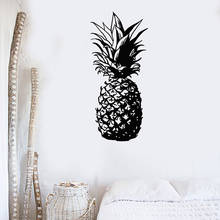 Abacaxi adesivo de parede tropical fruta vinil decalque palm beach adesivos decoração para casa personalizado acessórios sala estar decoração 2024 - compre barato