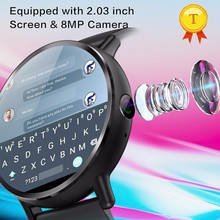 Relógio inteligente, com câmera de 8mp, gps, bluetooth, à prova d'água, android 2020, lte, 4g, wi-fi 2024 - compre barato