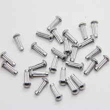 50pcs M1.6 aluminum round head knurled rivets flat head solid  rivet tap hit rivetings hand knock riveting GB27 3mm-6mm long 2024 - buy cheap