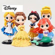Figuras de acción de la princesa Anna y Elsa de Disney, modelos de muñecas en PVC, regalo de cumpleaños, juguetes para niños, decoración de tartas de Navidad 2024 - compra barato