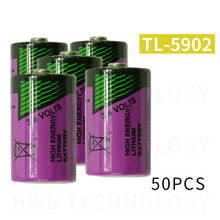 TADIRAN-batería de litio Original, TL-5902 1/2AA ER14250 SL350 3,6 V 1/2 AA PLC, envío gratis, 50 Uds. 2024 - compra barato