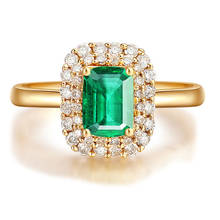 Luxury Square Green Crystal Zircon 925 Sterling Silver Rings For Women Charm Jewelry Rings Lady Engagement Accessories KOFSAC 2024 - buy cheap
