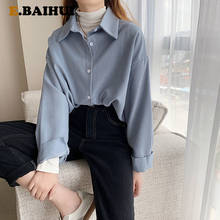EBAIHUI Vintage Women Thick Shirts Blusas Roupa Women Spring Autumn Blouse Korea Long Sleeve Womens Tops and Blouses Female Tops 2024 - buy cheap