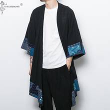 Japanese Kimono Cardigan Men Haori Yukata Male Samurai Costume New Clothing Kimono Jacket Mens Kimono Shirt Yukata Haori Asian 2024 - buy cheap