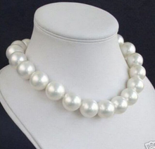 12mm white sea shell pearl necklace 18''AAA 2024 - buy cheap