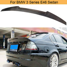 Alerón trasero de fibra de carbono para coche, alerón trasero para maletero, para BMW Serie 3, E46, Base M3, sedán de 4 puertas, 1998-2005 2024 - compra barato