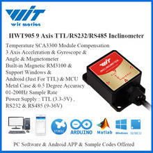 WitMotion HWT905 Высокая точность 0,05 ° военно-Класс Сенсор Инклинометр 9 Axis AHRS Сенсор Водонепроницаемый IP67 & анти-вибрации 2024 - купить недорого