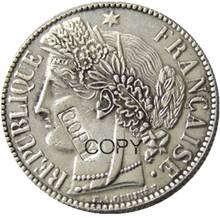 França 1 livre 1849k moedas banhadas a prata 2024 - compre barato