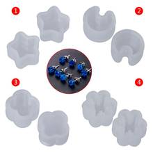 2 Pcs/Set Silicone Mold Ear Stud DIY Jewelry Making Snowflake Moon Star Flower Shape Mini Small Molds Epoxy Resin Crafts Tools 2024 - buy cheap