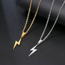 Stainless Steel Lightning Necklace for Women Best Friend Minimalist Jewelry Small Charm Chokers Necklaces Bff 2024 - buy cheap