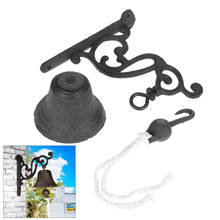 Iron Door Ring Bell Antique Doorbell Garden Cast Iron Front Door Bell Rustic Welcome Door Decorative Wall Home Garden Decoration 2024 - buy cheap