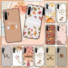 Pumpkin happy autumn fall Phone Case For Huawei P20 P30 P40 lite Pro P Smart 2019 Mate 10 20 Lite Pro Nova 5t 2024 - buy cheap