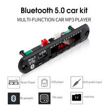 Radio DlY Audio con Bluetooth para coche, placa decodificadora de receptor FM de 12V, 3,5mm, AUX, tarjeta TF, u-disk, MP3, kit de reproductor de música, DC 5V-12V 2024 - compra barato
