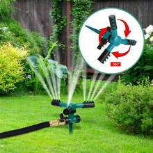 Garden Sprinkler Automatic Watering Grass Lawn 360 Degree Sprayer Irrigation Water Sprinkler 3 Rotary Nozzle Gardening Tools 2024 - buy cheap