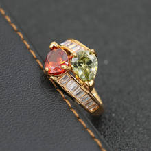 Anéis de casamento para a eternidade feminino anéis de ouro anéis de jóias presentes do dia dos namorados 2024 - compre barato