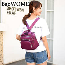 BaoWomen Women Nylon Backpack Waterproof Female Designer Shoulder Bag Cartoon Printing Rucksack Mini Casual  Bagpack Sac A Main 2024 - buy cheap