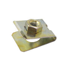 KELIMI Auto M6 Metal Zinc Yellow Plated U Type gasket Nut Clips Clasp Retainer 2024 - buy cheap
