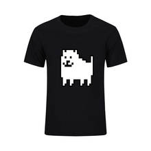 Undertale Annoying Dog Space Men's T-shirts Adult New Brand 2020 Coming 100% Cotton Short Sleeve Tees Men T Shirts Clothing Top 2024 - buy cheap