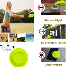 Mini Beach flying disk for outdoor sports silicone disc decompression toys to play beach entertainment toys 2024 - buy cheap