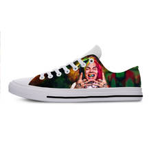 Zapatos informales Harajuku para hombre y mujer, calzado con estampado 3D, Hip Hop, Rap, música Rock, 6ix9ine 69, novedad de verano, 2019 2024 - compra barato