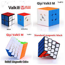 Qiyi 2x2 3x3 4x4 5x5 Магнитный куб магический пазл Valk2 Valk3 qiyi X-Man Valk4 2x2 3x3x3 4x4x4 5 магнитный куб Magico Speed x 5x5 2024 - купить недорого