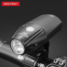 Gaciron-luz frontal de ciclismo recargable por USB, lámparas LED para manillar de bicicleta, Flash de advertencia de seguridad para ciclismo, resistente al agua 2024 - compra barato