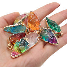 Colgante de cristal de piedra Natural para mujer, colgante de colores mixtos, bricolaje, para collar, pendiente o fabricación de joyas, tamaño 20x30mm, 1 ud. 2024 - compra barato