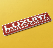 Vermelho de luxo edição limitada vip jdm carro porta-malas traseiro emblema adesivo decalque distintivo 2024 - compre barato