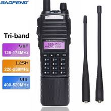 BaoFeng UV-82T Walkie Talkie ham 136-174Mhz/ 220-260Mhz/ 400-520Mhz amatuer Two Way portable ham Radio Tri-Band 2024 - buy cheap