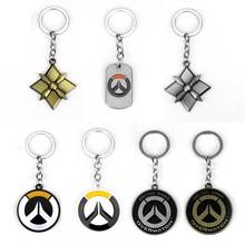 Overwatch Metal Keychain Hot Game OW Logo Bronze/Silver Plated Car Key Ring Holder Llaveros Women And Men Jewelry Fans Gifts 2024 - buy cheap