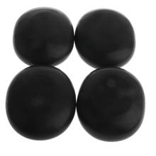 4 Pieces Large Massage Stone - Black Natural Lava Basalt Stone for SPA Hot & Cold Stones - 9 x 7cm (3.5x2.8 inch) 2024 - buy cheap