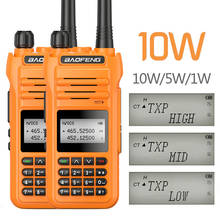 2 pçs baofeng UV-88 walkie talkie de alta potência 10w amador estação de rádio em dois sentidos tri-power 10/5/1w transceptor de banda dupla UV-5R 2024 - compre barato