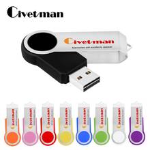 Civetman-Pen Drive unidad Flash USB de Metal, Memoria Flash USB 2,0 de 4GB, 64GB, 32GB, 16GB, 8GB 2024 - compra barato