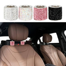 Decoración Interior de coche con diamantes de imitación, reposacabezas, Collar, barra de asiento, molduras de anillo, cristal Icy, accesorios para todoterreno 4x4 2024 - compra barato