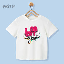 Kids Boys Girls T-shirt for Birthday BFF Print Best Friends Summer Children Clothing Funny T Shirt Tshirt Tees Tops Size 90-140 2024 - buy cheap