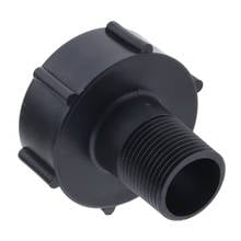 Tampa de mangueira do adaptador do tanque do tote da água de ibc para a tomada grossa da linha de 60mm, preto, 38mm 2024 - compre barato