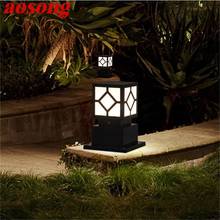 AOSONG Outdoor Wall Lamp Post Light Fixture Modern Patio LED Pillar Waterproof Lighting For Porch Balcony Courtyard Villa 2024 - buy cheap